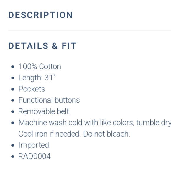 🆕Draper James Chambray Tie Waist Jumpsuit in Dark Wash Womens Size Large NEW! - Picture 6 of 11